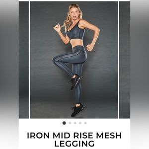 Beverly Beach Iron Mid Rush Mesh Leggings
